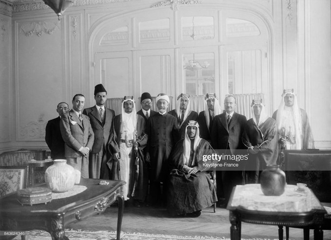 Crown Prince Saud in the house of Hajj Muhammad Ali Zainal