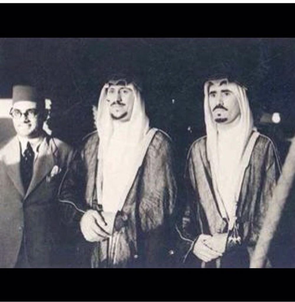 Crown Prince Saud and Prince Mohammed bin Abdulaziz attending the coronation of King George VI in 1937.