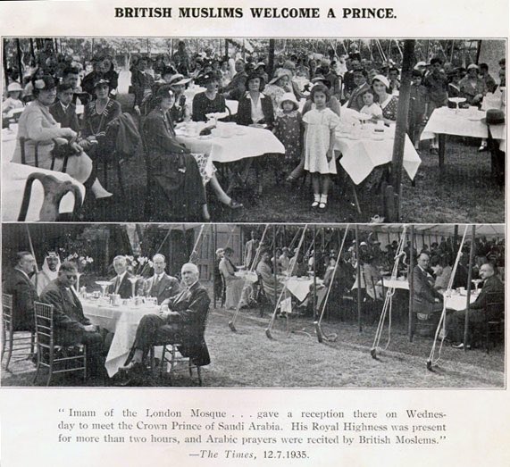Prince Saud bin Abdulaziz Al Saud during a visit to a British military camp in the United Kingdom in 1938.