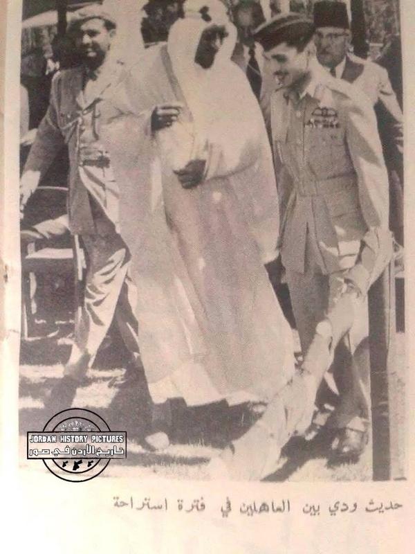 King Saud’s visit to Jordan and his reception by King Hussein — 1957, may they both rest in peace.