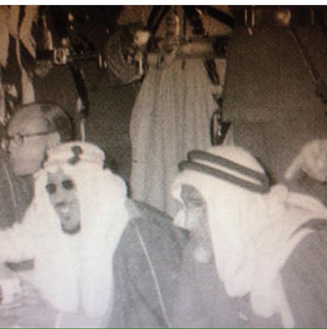 The arrival of King Saud bin Abdulaziz at Doha International Airport.